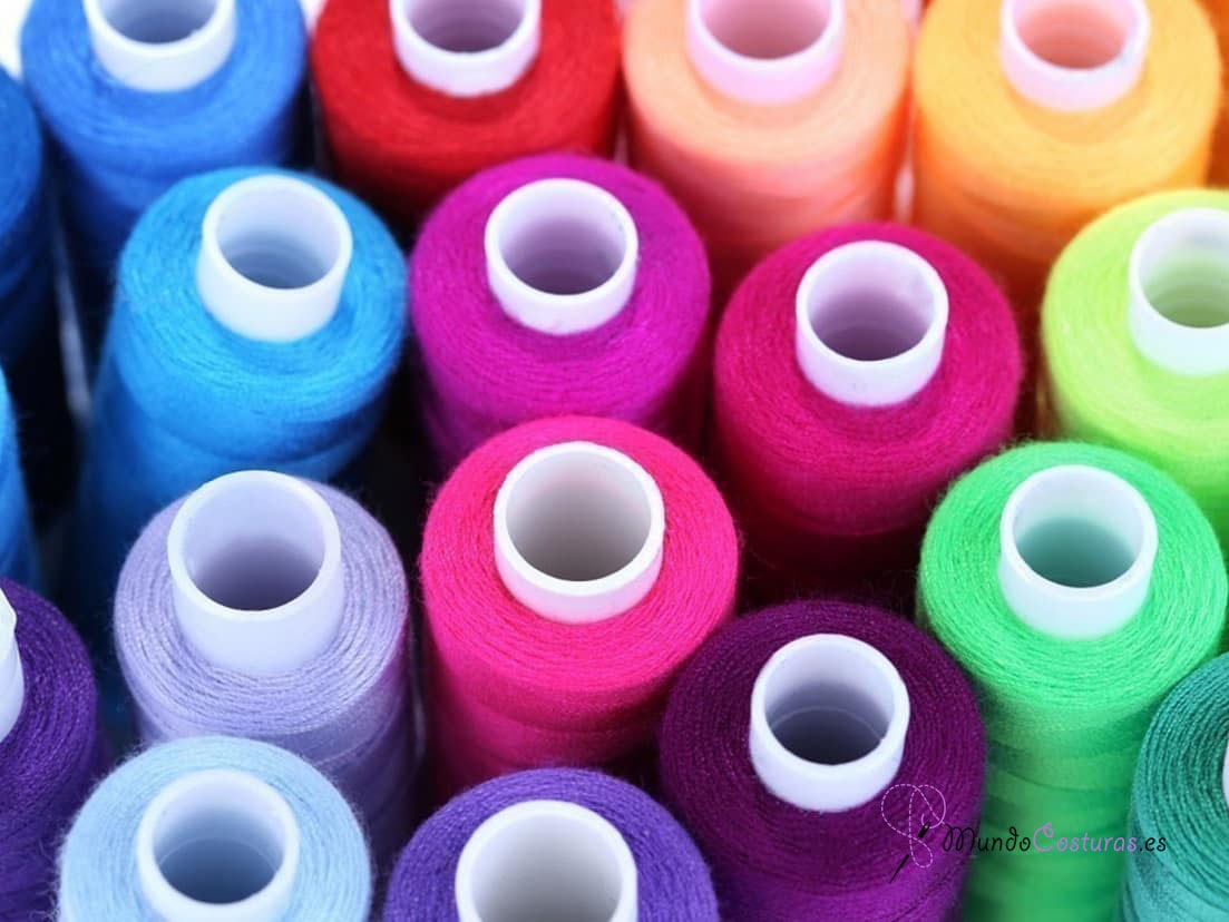 Comprar Bobina de hilo de coser de poliéster para máquina de coser 40S/2  multicolor