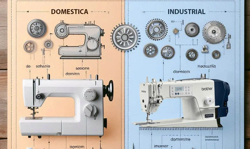 diferencias maquinas de coser domesticas e industriales